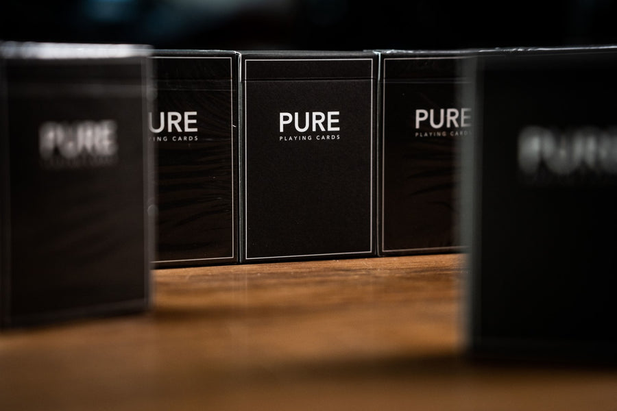 PURE BLACK PLAYING CARDS BY TCC